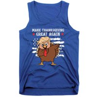 Funny Trump Turkey Make Thanksgiving Great Again Trump 2024 Cool Gift Tank Top