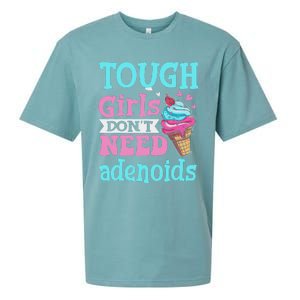 Funny Tonsillectomy Tough Girl Dont Need Adenoids Tonsil Out Sueded Cloud Jersey T-Shirt