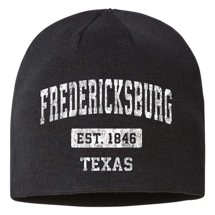 Fredericksburg Texas Tx Vintage Sports Established Sustainable Beanie