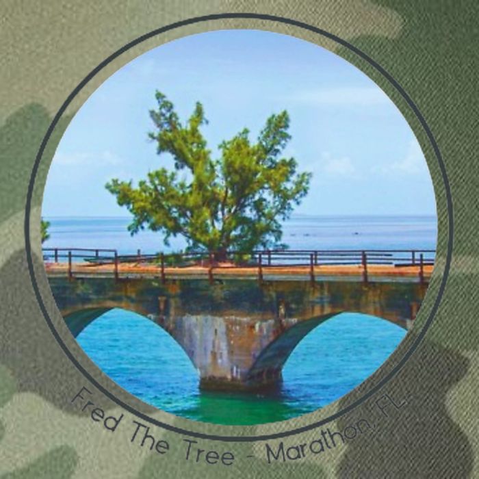 Fred The Tree Marathon Fl 7 Mile Bridge Tree Of Hope Legacy Tie Dye Trucker Hat