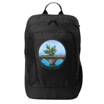 Fred The Tree Marathon Fl 7 Mile Bridge Tree Of Hope City Backpack