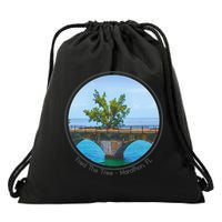 Fred The Tree Marathon Fl 7 Mile Bridge Tree Of Hope Drawstring Bag