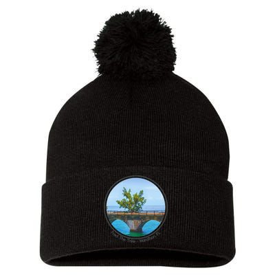 Fred The Tree Marathon Fl 7 Mile Bridge Tree Of Hope Pom Pom 12in Knit Beanie