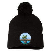 Fred The Tree Marathon Fl 7 Mile Bridge Tree Of Hope Pom Pom 12in Knit Beanie