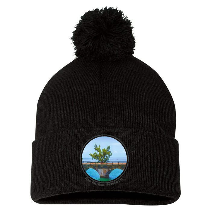 Fred The Tree Marathon Fl 7 Mile Bridge Tree Of Hope Pom Pom 12in Knit Beanie