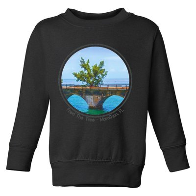 Fred The Tree Marathon Fl 7 Mile Bridge Tree Of Hope Toddler Sweatshirt
