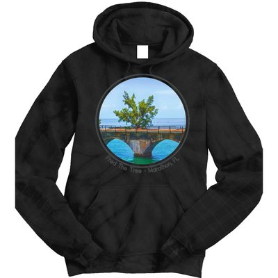 Fred The Tree Marathon Fl 7 Mile Bridge Tree Of Hope Tie Dye Hoodie