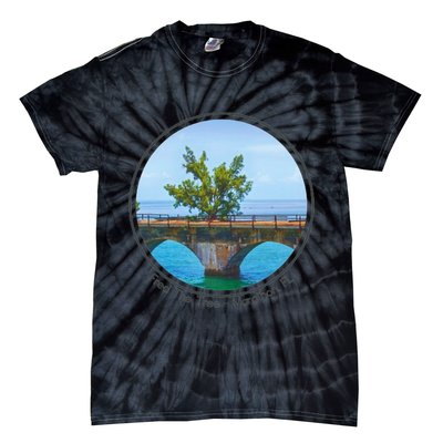 Fred The Tree Marathon Fl 7 Mile Bridge Tree Of Hope Tie-Dye T-Shirt