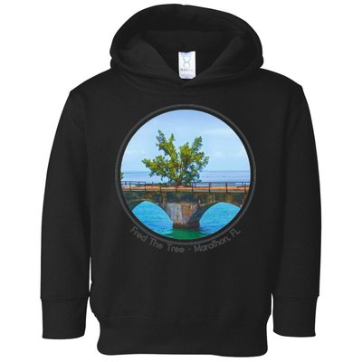 Fred The Tree Marathon Fl 7 Mile Bridge Tree Of Hope Toddler Hoodie