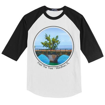 Fred The Tree Marathon Fl 7 Mile Bridge Tree Of Hope Kids Colorblock Raglan Jersey