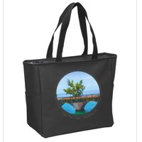 Fred The Tree Marathon Fl 7 Mile Bridge Tree Of Hope Zip Tote Bag