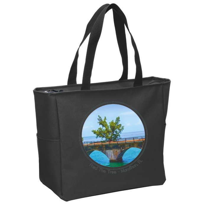Fred The Tree Marathon Fl 7 Mile Bridge Tree Of Hope Zip Tote Bag