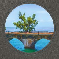 Fred The Tree Marathon Fl 7 Mile Bridge Tree Of Hope Cotton Canvas Backpack