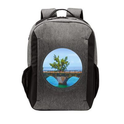 Fred The Tree Marathon Fl 7 Mile Bridge Tree Of Hope Vector Backpack
