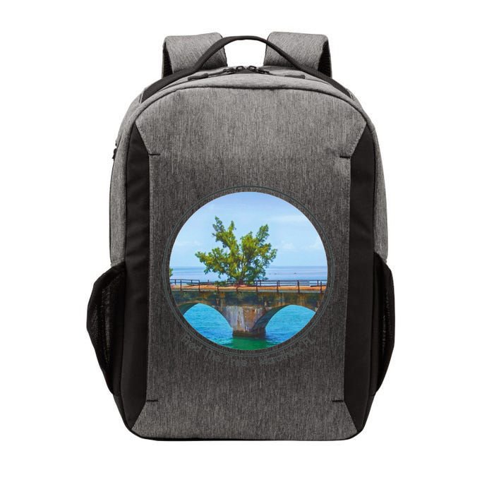 Fred The Tree Marathon Fl 7 Mile Bridge Tree Of Hope Vector Backpack