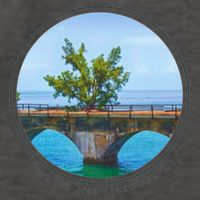 Fred The Tree Marathon Fl 7 Mile Bridge Tree Of Hope Vector Backpack