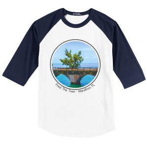 Fred The Tree Marathon Fl 7 Mile Bridge Tree Of Hope Baseball Sleeve Shirt