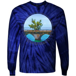 Fred The Tree Marathon Fl 7 Mile Bridge Tree Of Hope Tie-Dye Long Sleeve Shirt