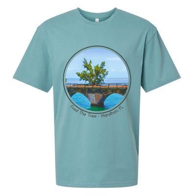 Fred The Tree Marathon Fl 7 Mile Bridge Tree Of Hope Sueded Cloud Jersey T-Shirt