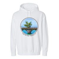 Fred The Tree Marathon Fl 7 Mile Bridge Tree Of Hope Garment-Dyed Fleece Hoodie