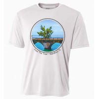 Fred The Tree Marathon Fl 7 Mile Bridge Tree Of Hope Cooling Performance Crew T-Shirt