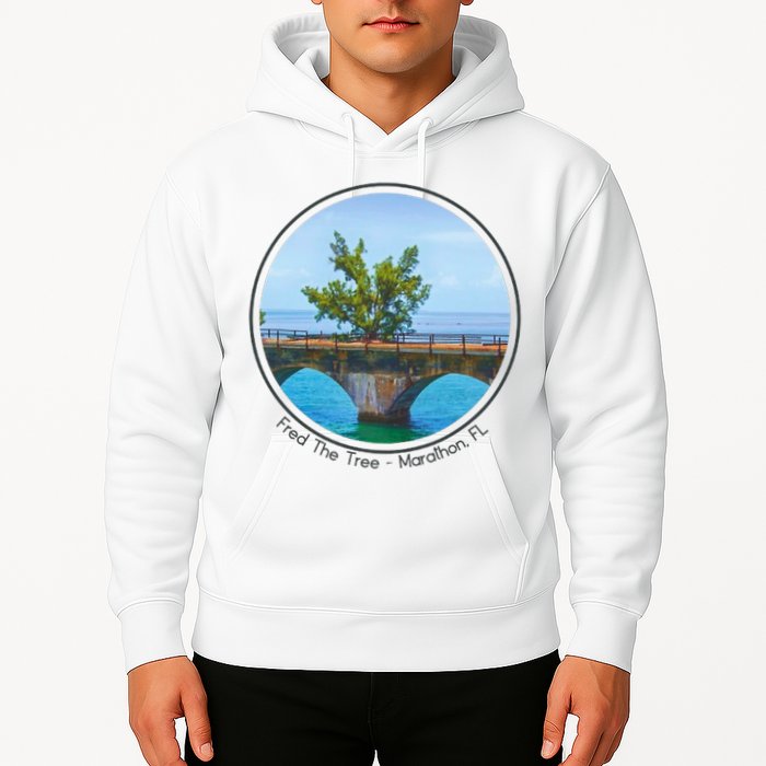 Fred The Tree Marathon Fl 7 Mile Bridge Tree Of Hope Hoodie