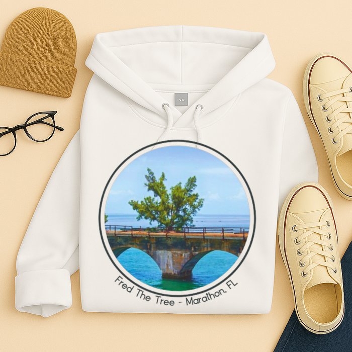 Fred The Tree Marathon Fl 7 Mile Bridge Tree Of Hope Hoodie