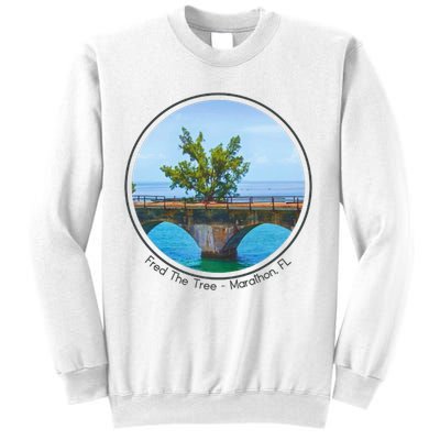 Fred The Tree Marathon Fl 7 Mile Bridge Tree Of Hope Sweatshirt