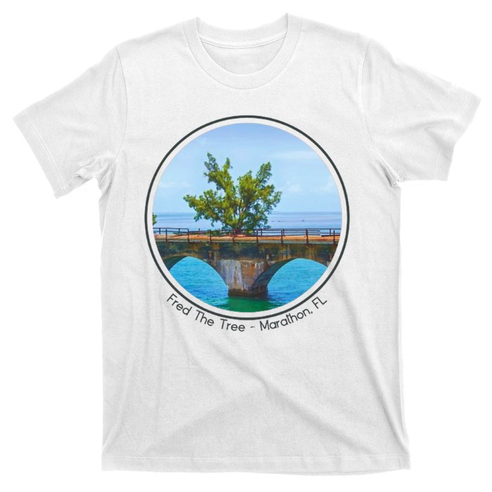 Fred The Tree Marathon Fl 7 Mile Bridge Tree Of Hope T-Shirt