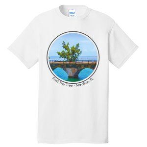 Fred The Tree Marathon Fl 7 Mile Bridge Tree Of Hope Tall T-Shirt