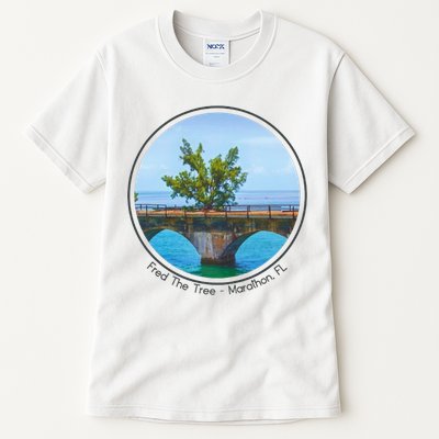 Fred The Tree Marathon Fl 7 Mile Bridge Tree Of Hope Tall T-Shirt