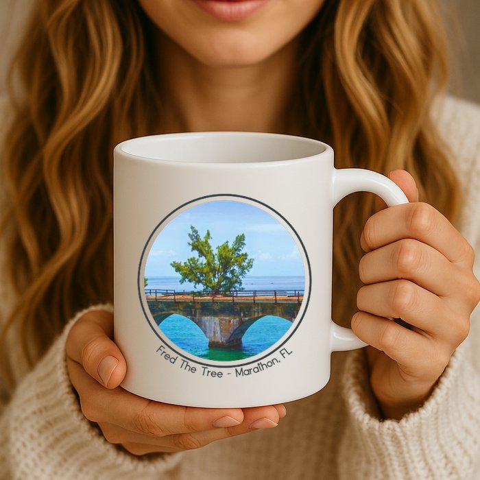 Fred The Tree Marathon Fl 7 Mile Bridge Tree Of Hope Mug