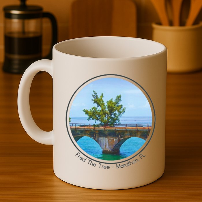 Fred The Tree Marathon Fl 7 Mile Bridge Tree Of Hope Mug