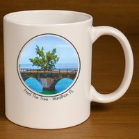Fred The Tree Marathon Fl 7 Mile Bridge Tree Of Hope 11oz C Handle Ceramic Mug
