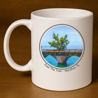 Fred The Tree Marathon Fl 7 Mile Bridge Tree Of Hope 11oz C Handle Ceramic Mug
