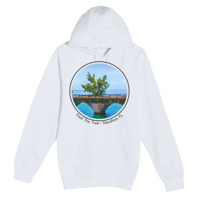 Fred The Tree Marathon Fl 7 Mile Bridge Tree Of Hope Premium Pullover Hoodie