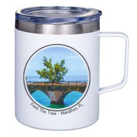 Fred The Tree Marathon Fl 7 Mile Bridge Tree Of Hope 12oz Stainless Steel Coffee Mug