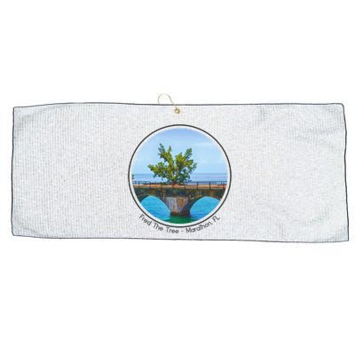 Fred The Tree Marathon Fl 7 Mile Bridge Tree Of Hope Large Microfiber Waffle Golf Towel