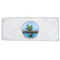 Fred The Tree Marathon Fl 7 Mile Bridge Tree Of Hope Large Microfiber Waffle Golf Towel
