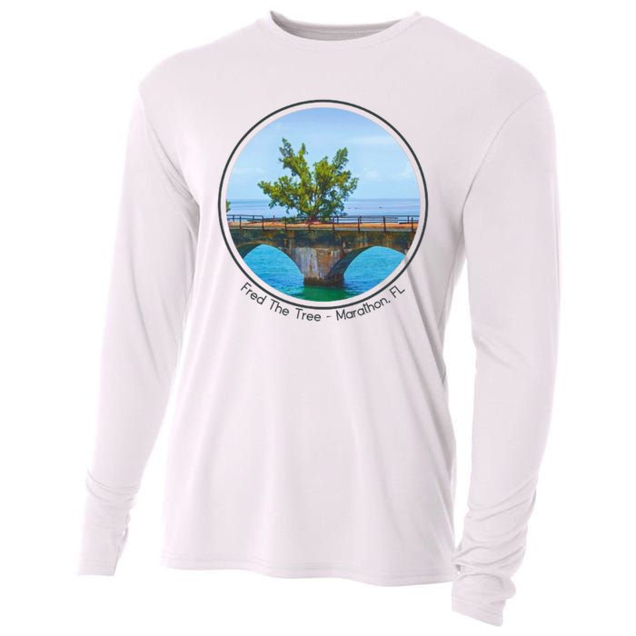 Fred The Tree Marathon Fl 7 Mile Bridge Tree Of Hope Cooling Performance Long Sleeve Crew