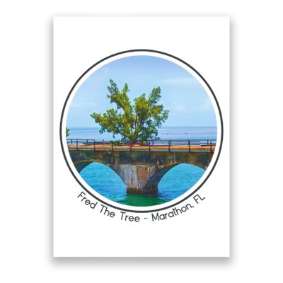 Fred The Tree Marathon Fl 7 Mile Bridge Tree Of Hope Poster