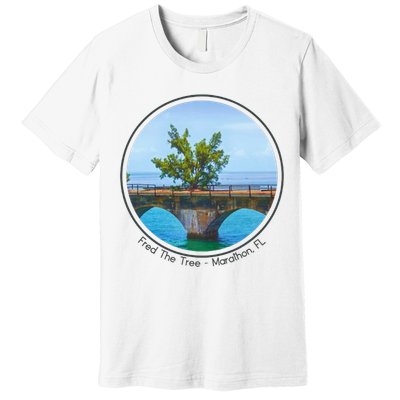 Fred The Tree Marathon Fl 7 Mile Bridge Tree Of Hope Premium T-Shirt