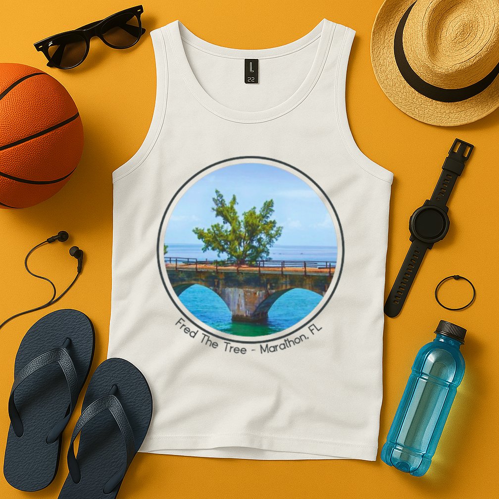 Fred The Tree Marathon Fl 7 Mile Bridge Tree Of Hope Tank Top