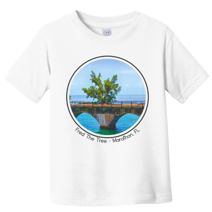 Fred The Tree Marathon Fl 7 Mile Bridge Tree Of Hope Toddler T-Shirt