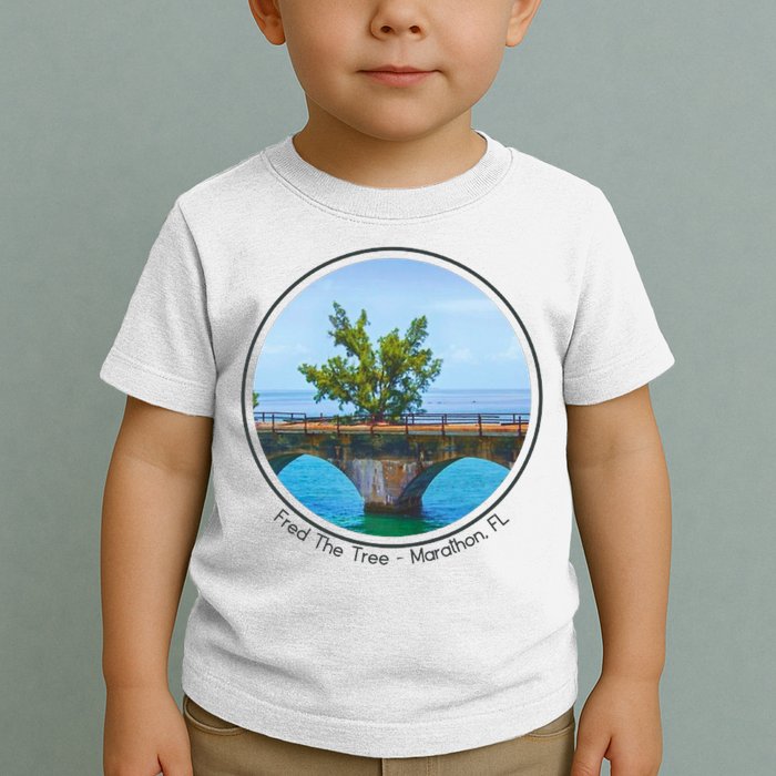 Fred The Tree Marathon Fl 7 Mile Bridge Tree Of Hope Toddler T-Shirt