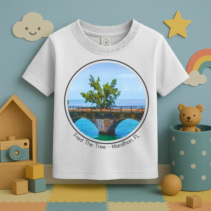Fred The Tree Marathon Fl 7 Mile Bridge Tree Of Hope Toddler T-Shirt