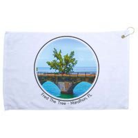 Fred The Tree Marathon Fl 7 Mile Bridge Tree Of Hope Grommeted Golf Towel