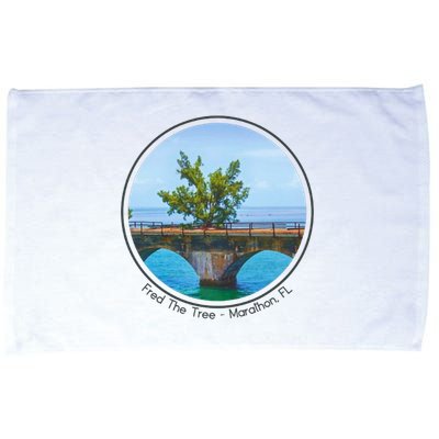 Fred The Tree Marathon Fl 7 Mile Bridge Tree Of Hope Microfiber Hand Towel