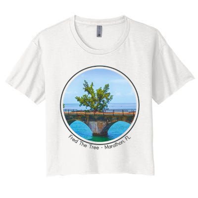 Fred The Tree Marathon Fl 7 Mile Bridge Tree Of Hope Crop Top