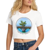 Fred The Tree Marathon Fl 7 Mile Bridge Tree Of Hope Crop Top